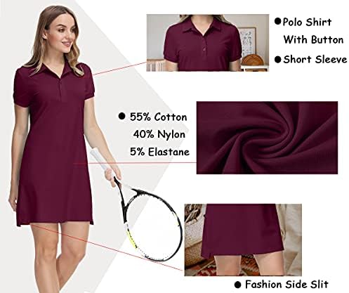 JINSHI Womens Slim Golf Dress