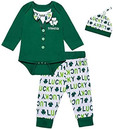 My First St Patricks Day Cute infant Irish Clover Outfit