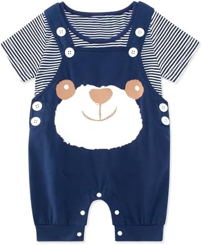 Adorable Kimoda Baby Boys Summer Shorts Set with T-Shirts Dungarees