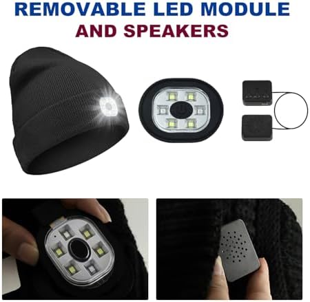 Spevert Unisex LED Bluetooth Beanie Winter Hat