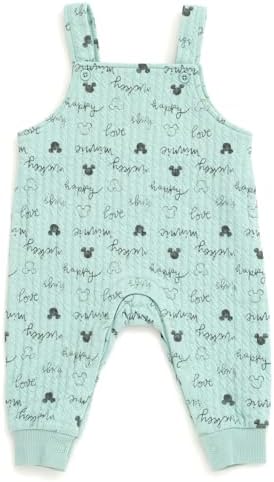 Disney Minnie Mouse and Mickey Mouse Baby Bodysuit and Overall Set