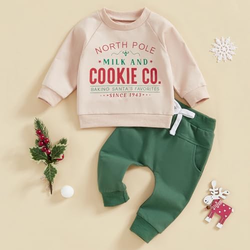 Cheerful Christmas Outfit for Toddler Boys Gingerbread Sweater