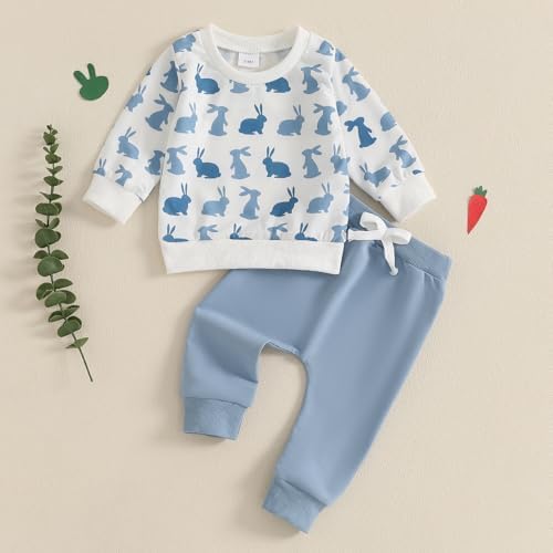 Bunny Long sleeve sweater and pants set for babies
