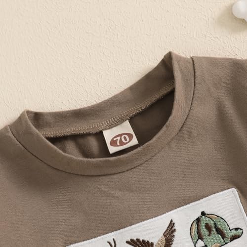 TODDLER BOY SUMMER OUTFIT HUNTING HUNTING DUCK DEER STDX CLOTHES SET