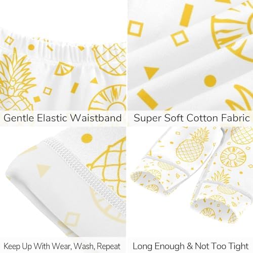 KICPOAY Baby clothing set - 0-24 months yellow fruits pineapples