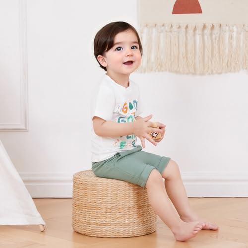 Murnouche Excavator Toddler Boys Summer Clothes Set