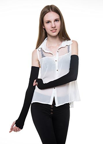 V28 Womens Stretchy Long Sleeve Fingerless Gloves Elegance Style