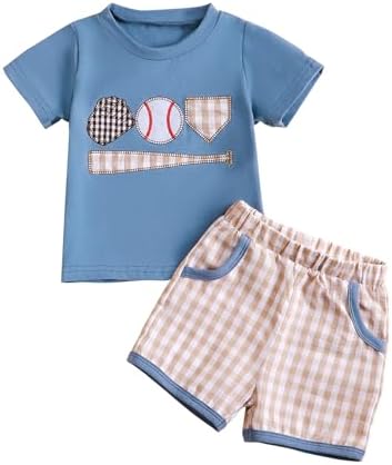 Sreakeio Toddler Baseball Outfit Set for Boy