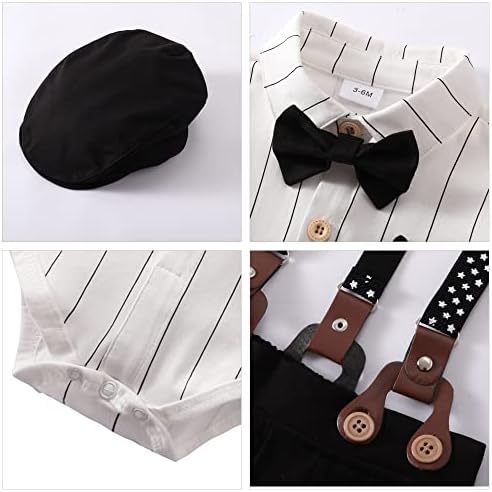 YALLET Baby Boy Tuxedo Set 0-18M