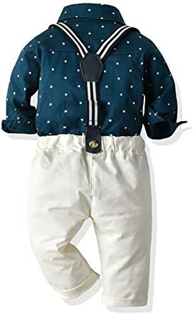 festive Christmas Overalls Set for Boys