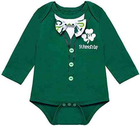 My First St Patricks Day Cute infant Irish Clover Outfit