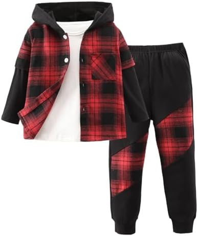 Generic Korean Plaid 2025 Plaid Outfit Set 2Pc