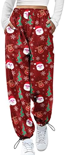Festive Christmas Pants Women - Overalls with Restrictions High Waist and More