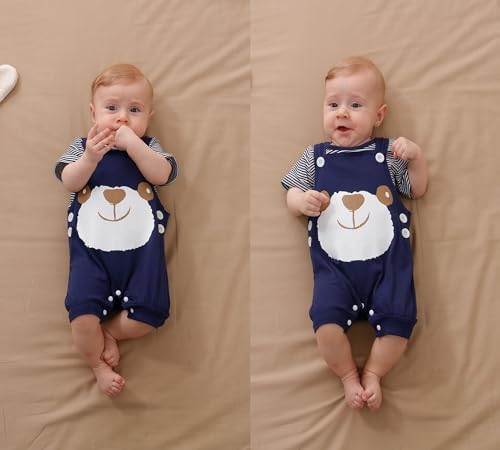 Adorable Kimoda Baby Boys Summer Shorts Set with T-Shirts Dungarees
