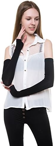 V28 Womens Stretchy Long Sleeve Fingerless Gloves Elegance Style