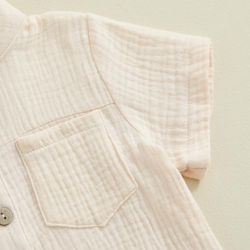 Little gentleman button-up short set