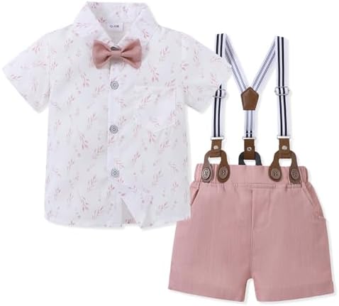 SOONEE Toddler Boy Outfit Set - Boys Shirts Shorts