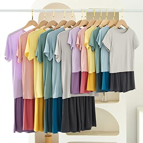 Boys Summer Solid Block Color Shorts Set