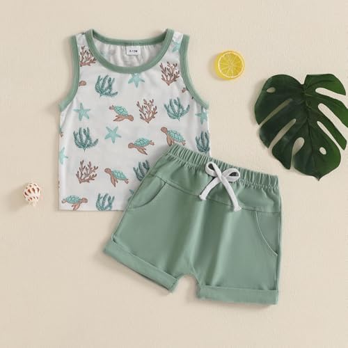 Meiweileya Baby Boy Summer Outfit Set
