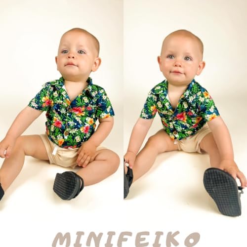 Baby Boy Hawaiian Romper Shorts Set