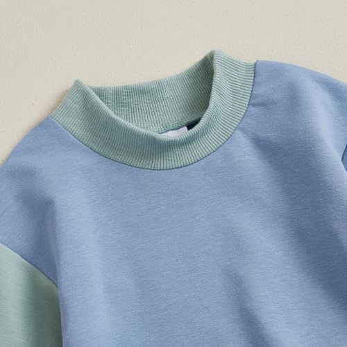 Saliuentm Baby Boys Girls Contrast Color Sweater Set