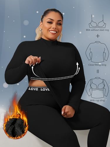 DAGGLOSA Womens Thermal Base Layer Set 1