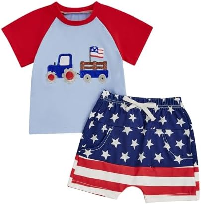 4th of July Patriotic Toddler Set - Comfort Style