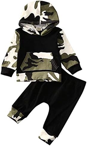 Soft 0-3 Toddler Camouflage Hoodie Set