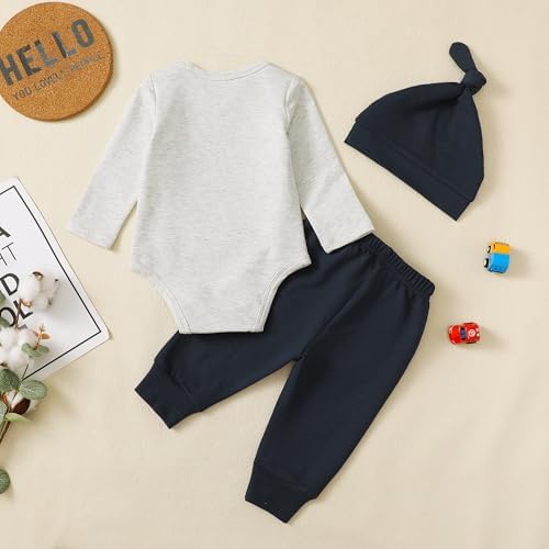 Winter Baby Clothes Set with Tractor Hat More