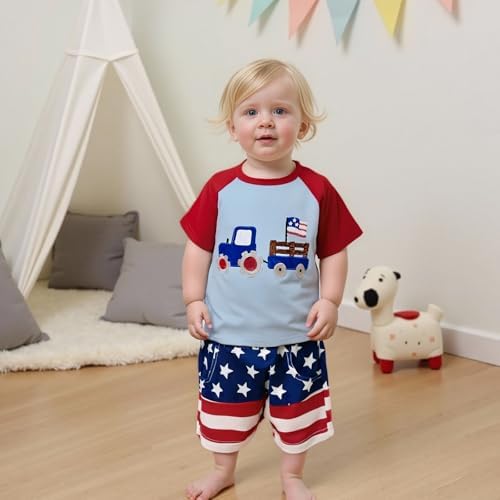4th of July Patriotic Toddler Set - Comfort Style
