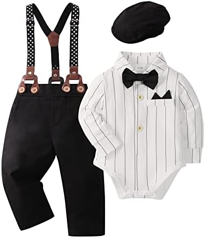 YALLET Baby Boy Tuxedo Set 0-18M