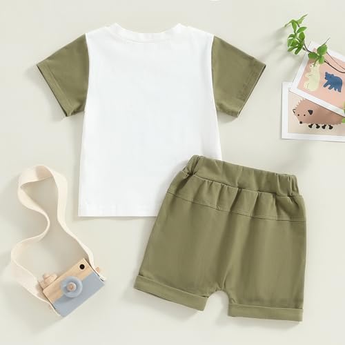 Rtnnsbbfcm Toddler Boy Summer Outfit with Mr Steal Your Snacks