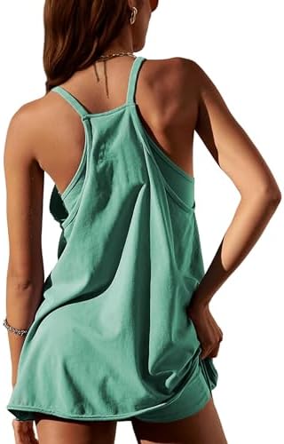 DYNAMICone - womens sleeveless athletic hot shot mini dress with built-in shorts