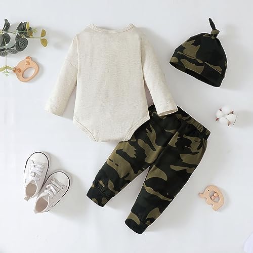 Saeaby - infant boys fall winter outfit set - long sleeve romper pants