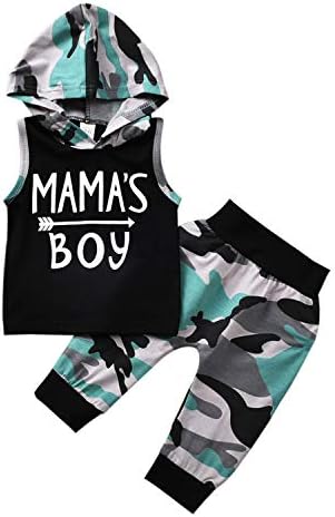 Aalizzwell Baby Camouflage Harem Hoodie Summer