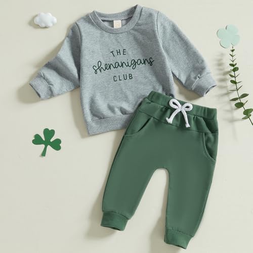 Sprifallbaby St Patricks Day Baby Boy Outfit Set