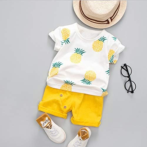 Clothing Set - Pineapple T-Shirts Shorts for Boys