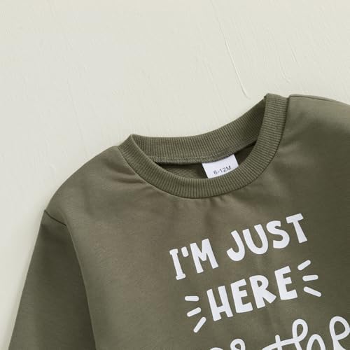 Finegoodwei Toddler Fall Winter Letter Print Overhaul Sweeps Set