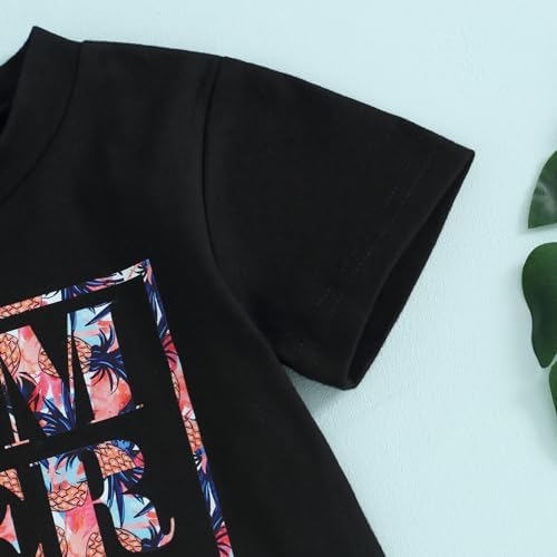 Perfect Summer Toddler Boys Pineapple Top Shorts for Kids