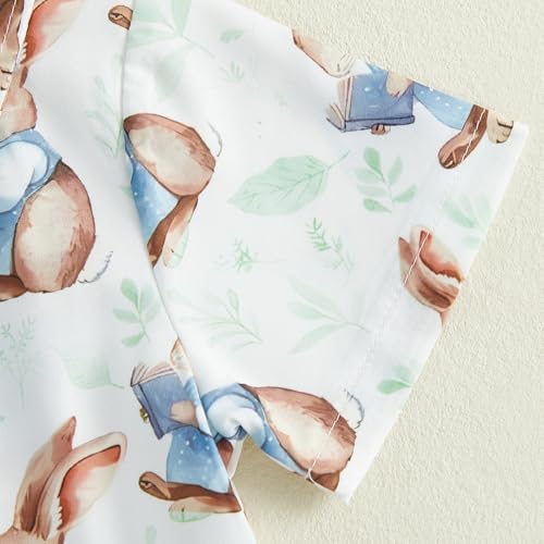 Summer Girly Look for Boys -Button-up Shorts Set