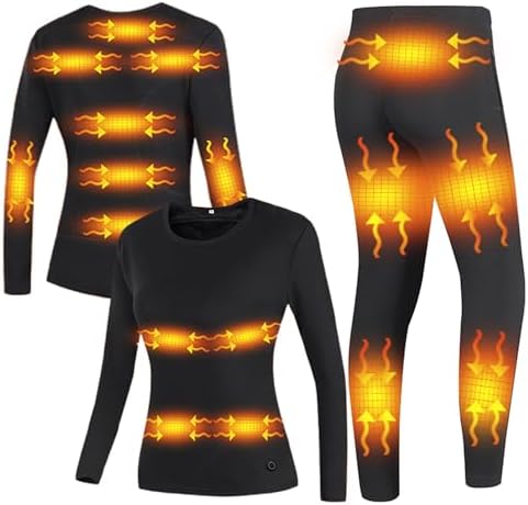 20-Zone Heating Underwear for Women - Long Johns Set