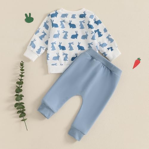 Bunny Long sleeve sweater and pants set for babies