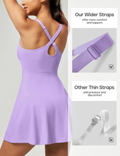 Heathyoga Womens 4-Way Stretch Tennis Dress with Shorts