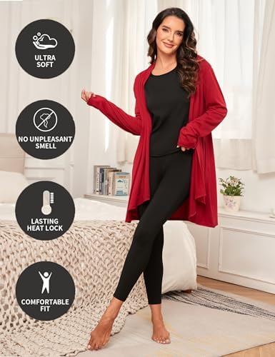 Stay Warm in Style Winvote Thermal Underwear for Women Set