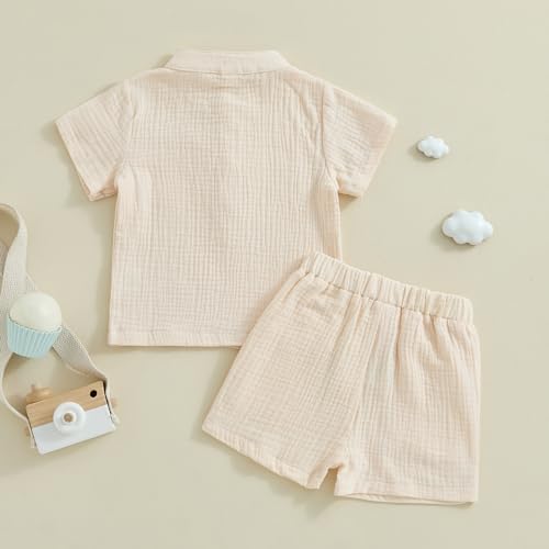 Little gentleman button-up short set
