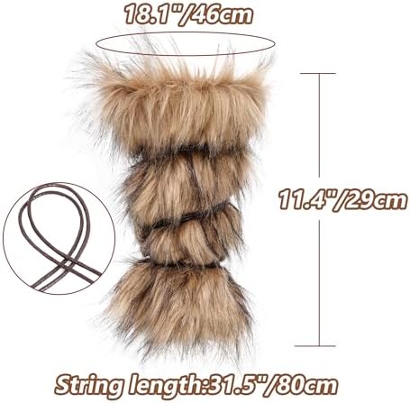KUOIN Faux Fur Arm Wrap