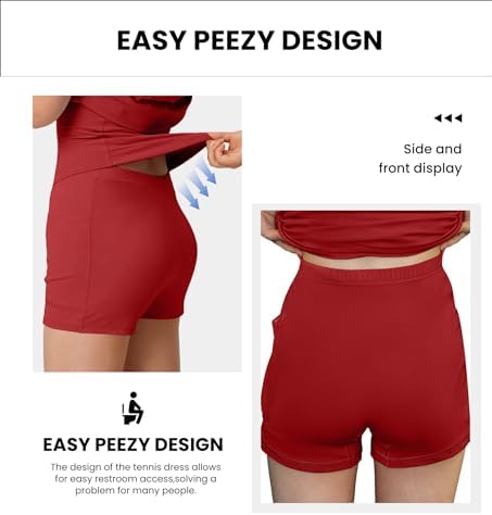 JAFINSY Workout Tennis Dress