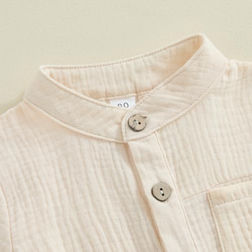 Little gentleman button-up short set