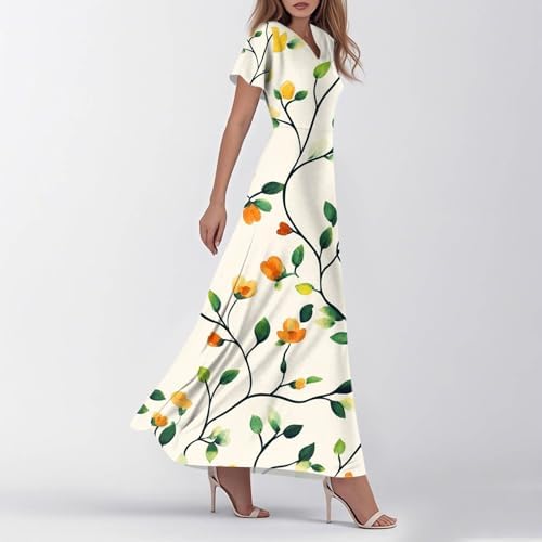 UDDERLINE STYLISH SUMMER PRINT COMFORT BIRTHDAY DRESS WOMEN
