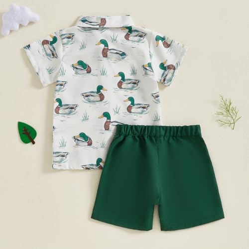 Perfect Summer Outfit for Toddler Boys - Casual and Stylish Duck Print Set